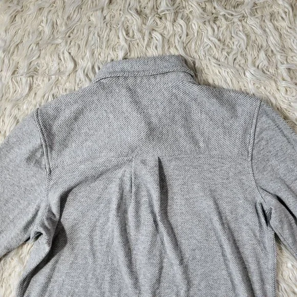 Faherty Legend Sweater Shirt - Fossil Grey Twill - Size M